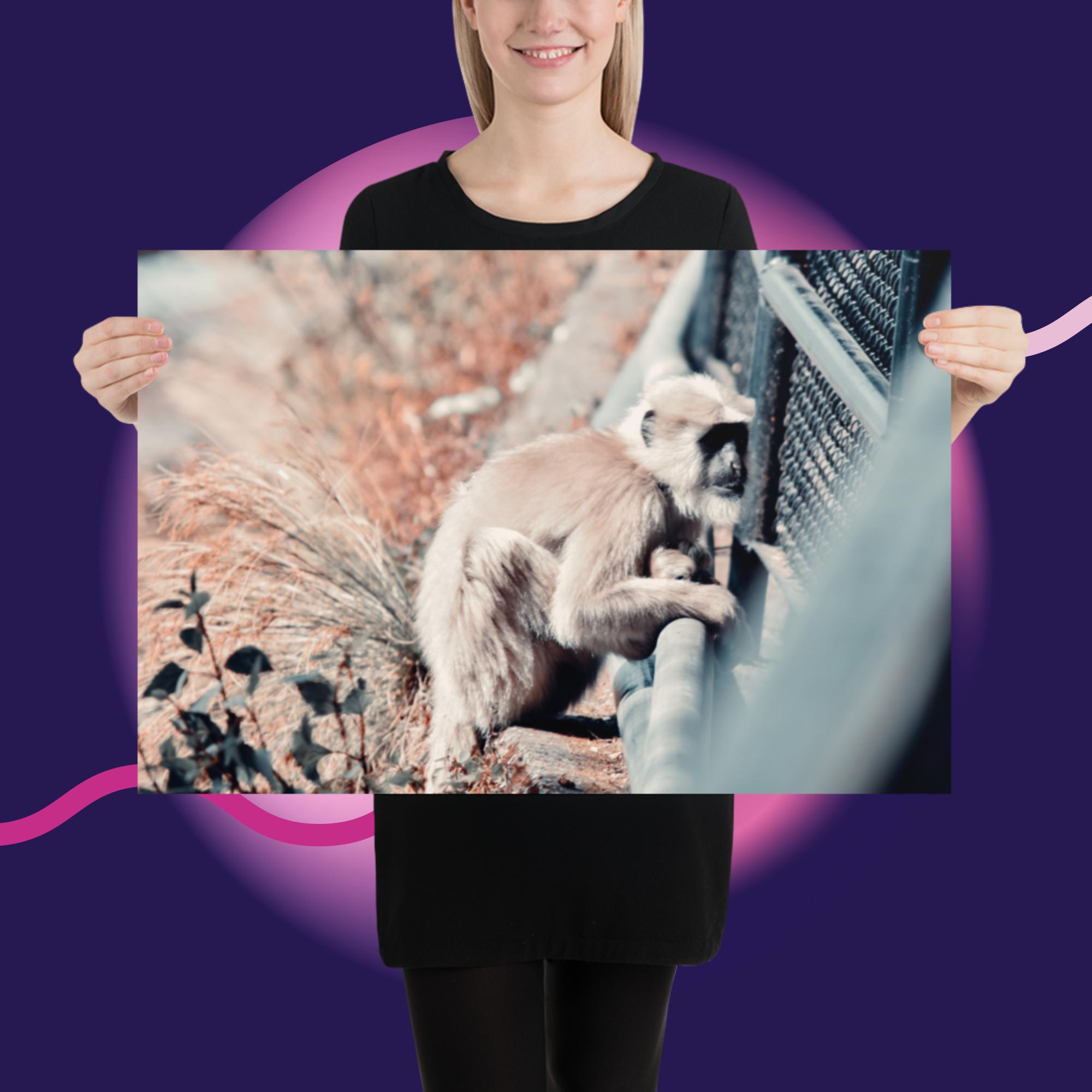 Wild Monkey Poster
