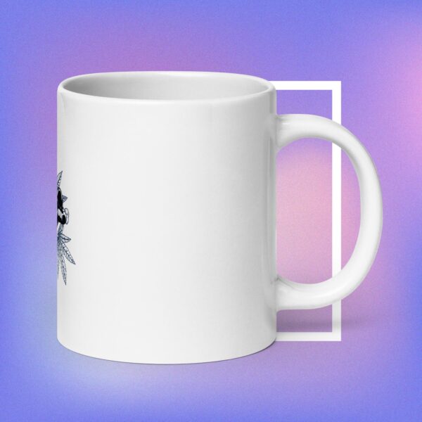 High on life White glossy mug - Image 3