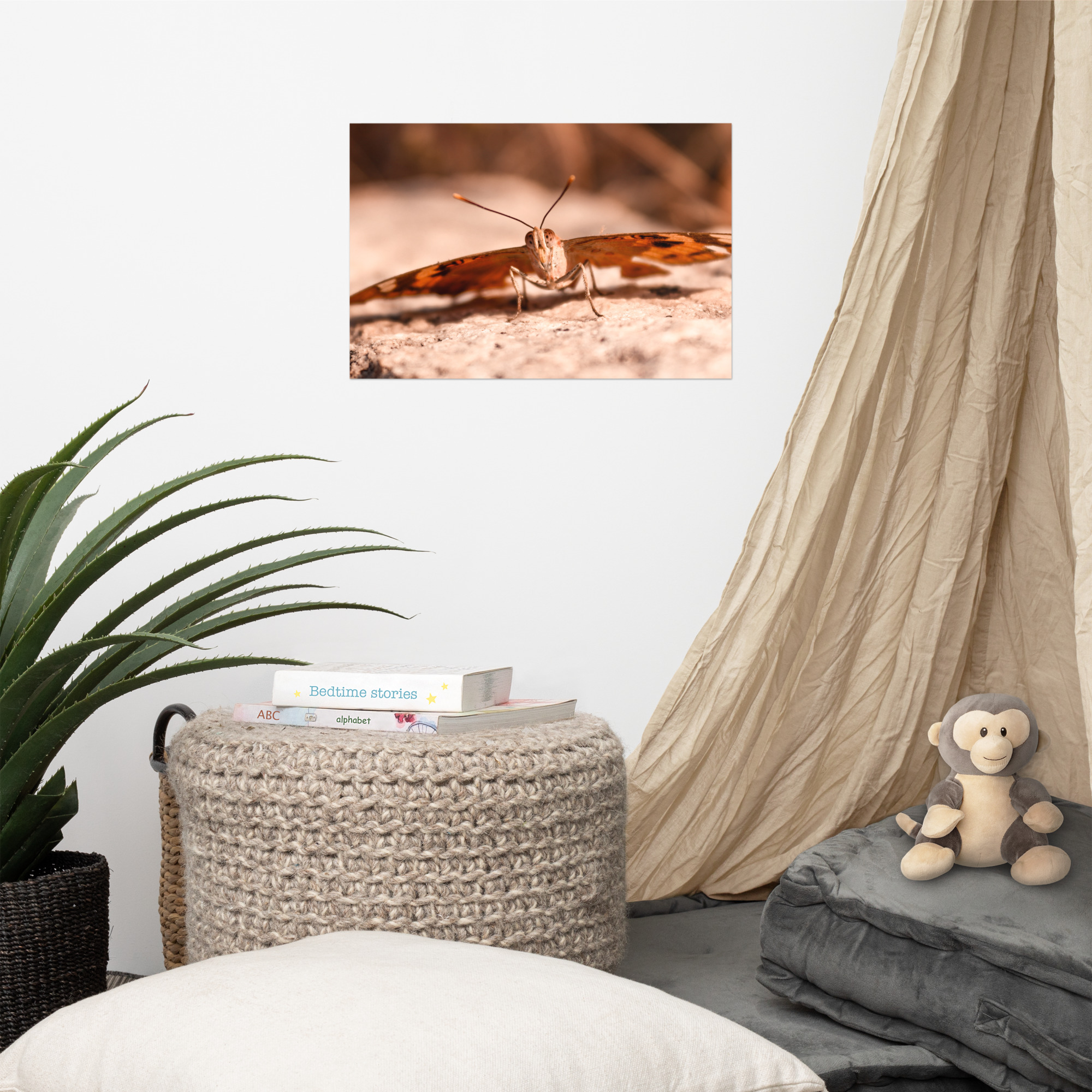 Golden Butterfly Photo paper poster