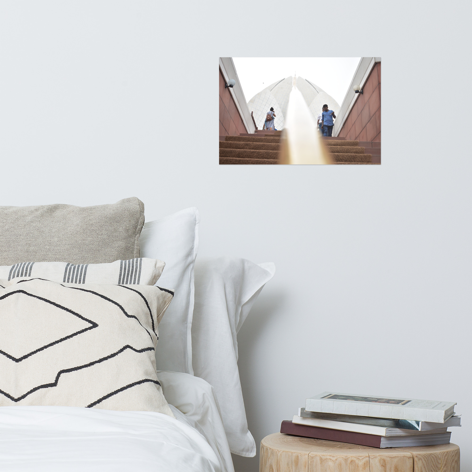 Lotus Temple Photo paper poster
